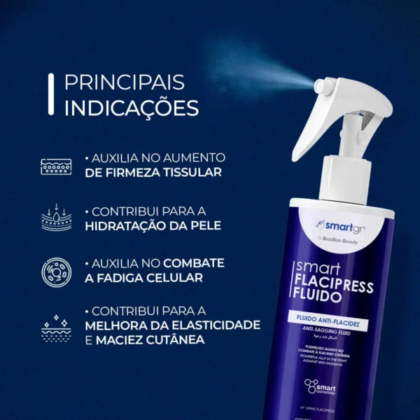 Smart Flacipress Fluido - Fluido Ativador Anti-flacidez - 250 ml - Smart GR - Image 3